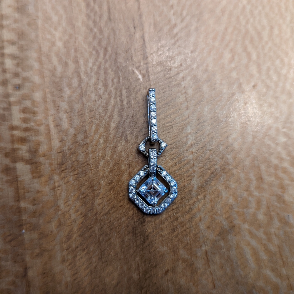CZ sterling silver pendant
